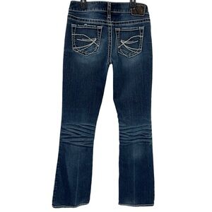 Silver Jeans Co. Aiko bootcut mid rise slim fit Stretch Whiskering jeans SZ 28